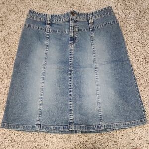 Style & Co. Light Blue A-Line Denim Skirt